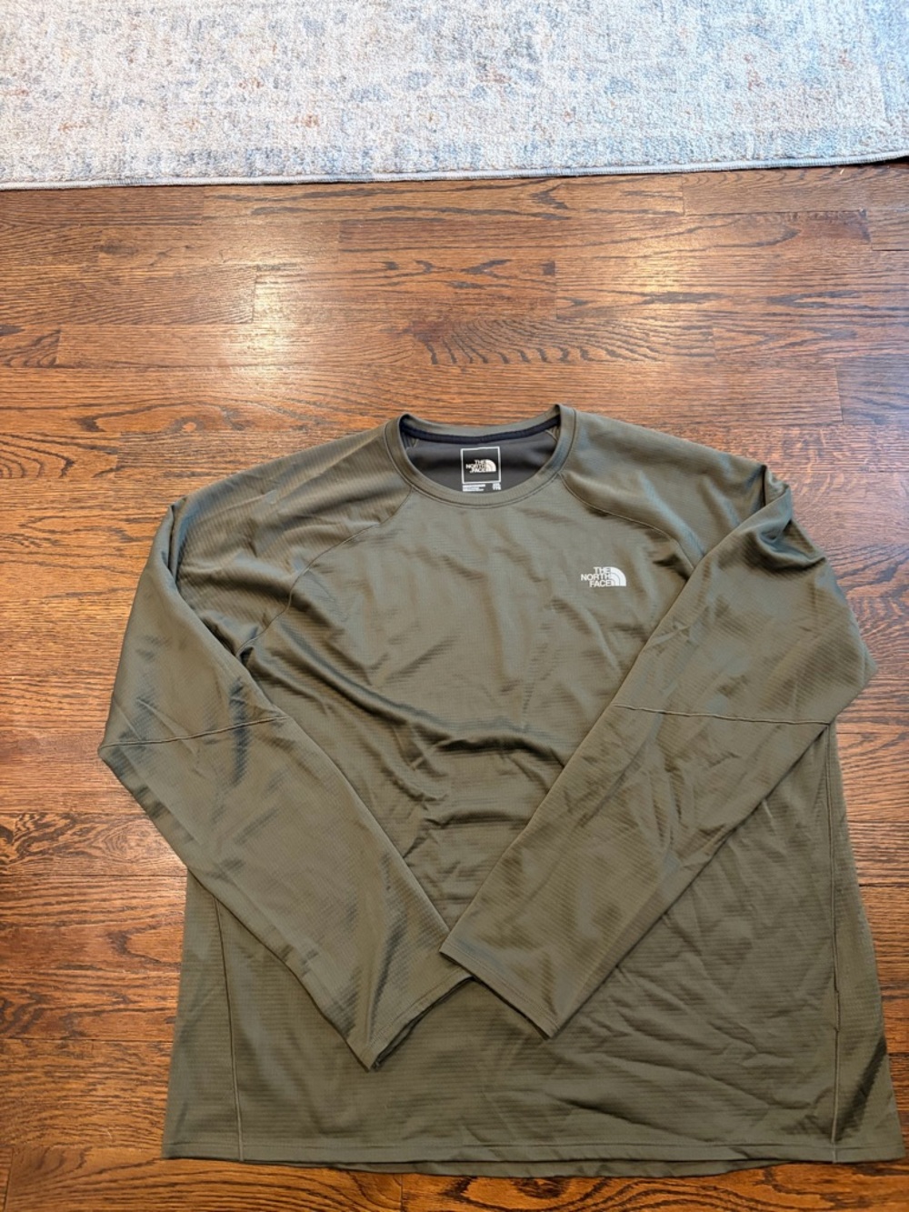 The North Face Olive Green Men’s Long-Sleeve Performance Tee